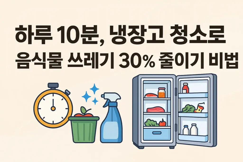 하루 10분 냉장고 청소