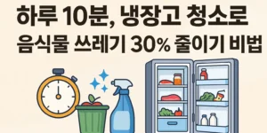 하루 10분 냉장고 청소